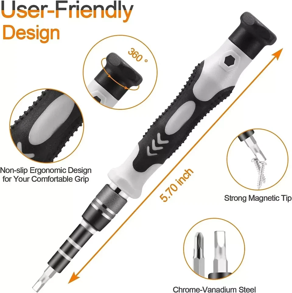 Cell Phone Tablet Repair Opening Tool Kit Set Pry Screwdriver For iPhone Samsung - Image 2 of 4