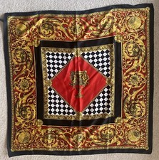 VTG BAAR  BEARDS ITALY SCARF MICROFIBER 100 POLYESTER GRAT CONDITION 34 X 34