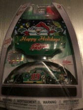 HAPPY HOLIDAYS 2009 SAM BASS GREEN CHRISTMAS SANTA 1/64 WINNERS CIRCLE CAR