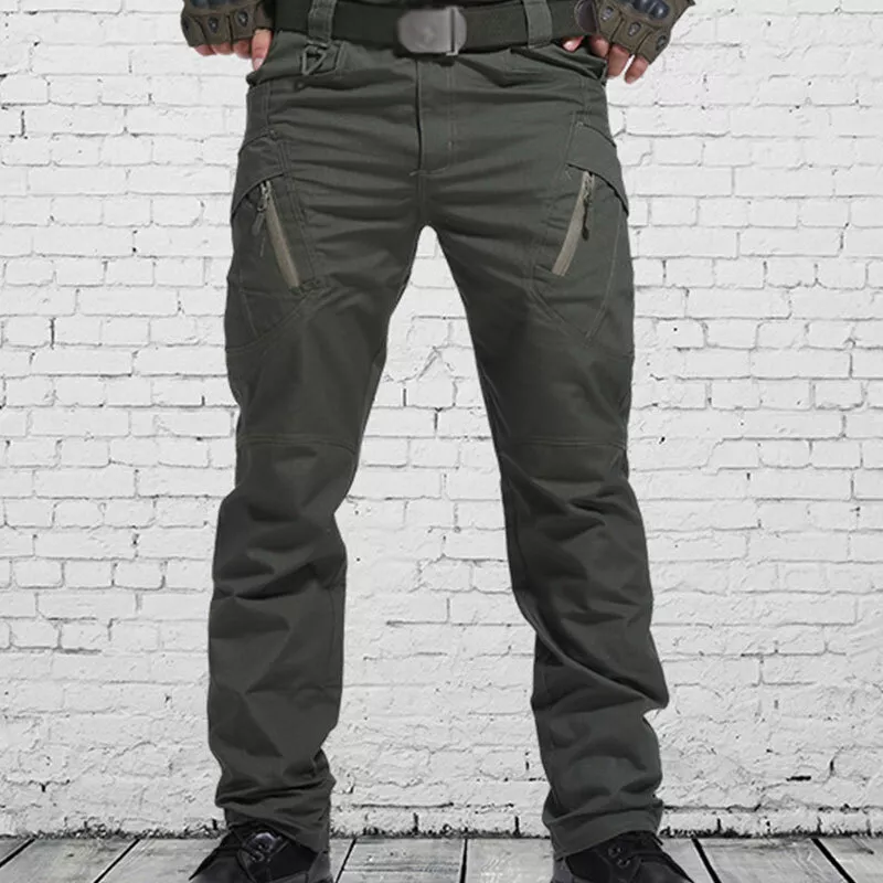 Mens Tactical Work Trousers Cargo Pants Combat Fishing Hiking