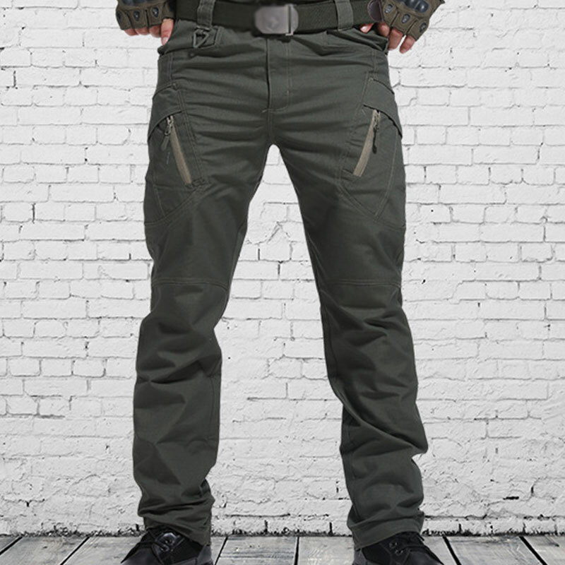 Pantalones tácticos de trabajo para hombre pantalones de carga combate pesca senderismo exterior talla grande