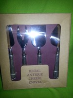 Sur La Table Cheese Knives Serving Set Antique -4 Pieces Sur La Table Cheese Knives Serving Set Antique -4 Pieces