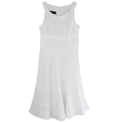 linen mini white dress Linen Mini Dress – Retrofete main image 1