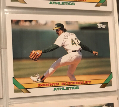 1993 TOPPS DENNIS ECKERSLEY # 155 - Free Ship