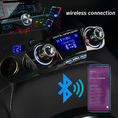 KFZ Bluetooth FM Transmitter Auto Radio MP3 Player Dual USB Ladegerät Adapter_DE