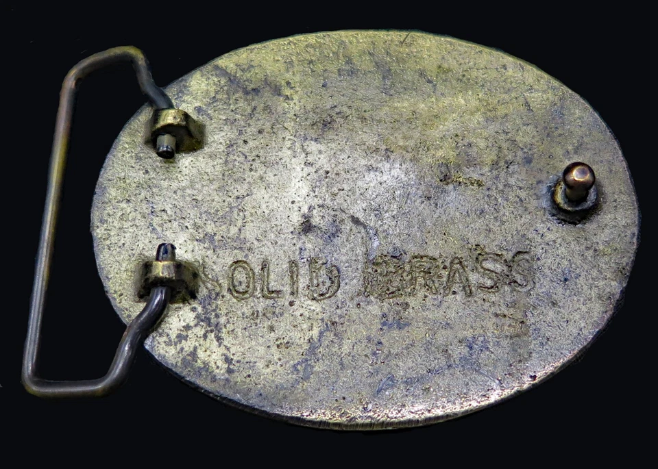 Fivela de cinto vintage lã dourada ordem águia imperial alemã Braços - Imagem 4 de 4