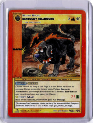 #90/159 - KENTUCKY HELLHOUND - REGULAR - CRYPTID NATION 2ND ED - METAZOO - ENG