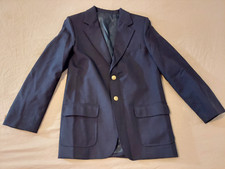 Boys Talbots Jacket Blazer 12 Navy Blue