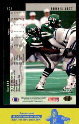 1994 Upper Deck Ronnie Lott #171 New York Jets