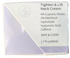 Tighten & Lift Neck Cream Cupuca Butter Hydrolized Acid 50ml Exp 06/27