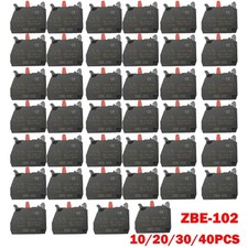 10/20/30/40Pcs Single Contact Block Silver Alloy Screw Clamp Terminal 1NC ZBE102