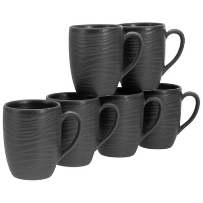 CreaTable 17873 Serie Lava Stone Geschirrset Becherset 6 teilig Kaffeetassen 