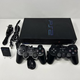 Refurbished PS2 Console Bundle w/ New Laser 2 Controllers Memory Card OEM