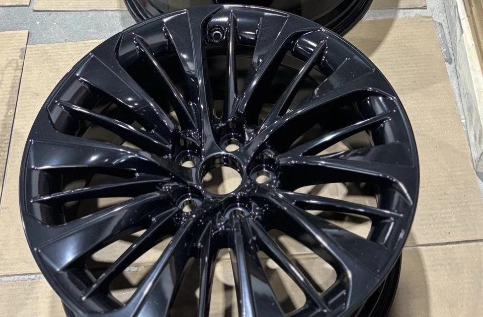 Llanta de 20" x 8,5" Lexus LS500 LS500h 2018-2024 OEM de fábrica 74370 negra brillante Foto 2 de 2