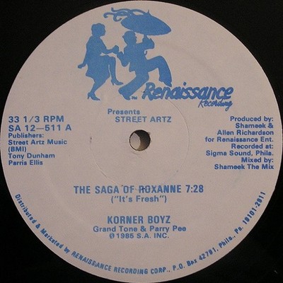 Korner Boyz - The Saga Of Roxanne (''It's Fres (Vinyl 12'' - 1985 - US - Original)