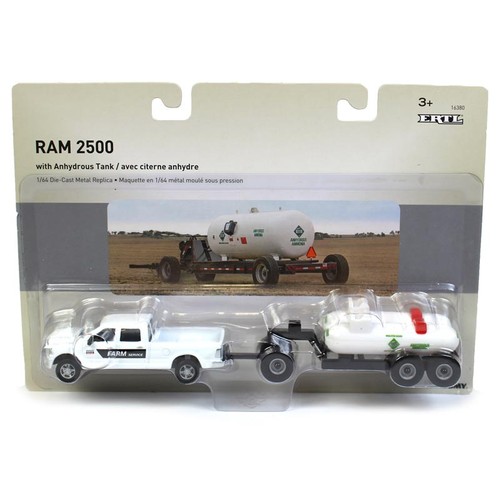 1:64 RAM 2500 Truck with Dual Anhydrous Ammonia Tank Trailer by ERTL 16380 - Picture 2 of 4