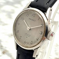 SEIKO Special Hand-Wound Ladies Watch Gray Dial From Japan