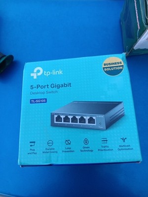 TP-LINK Technologies TL-SG105 5 Ports Gigabit External Switch w Power Supply NIB