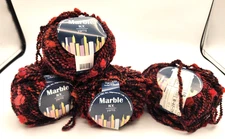 Marble N.Y. Yarn Balls/Skeins Lot of 4 Black/Gold 396961 Same Dye Lot
