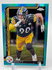 2025 Topps Chrome T.J. Watt #258 Teal Refractor /299