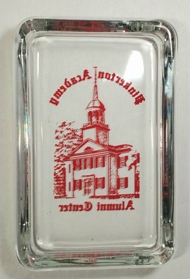 Vintage Pinkerton Academy Alumni Center Glass Trinket Jewelry Tray Holder Small