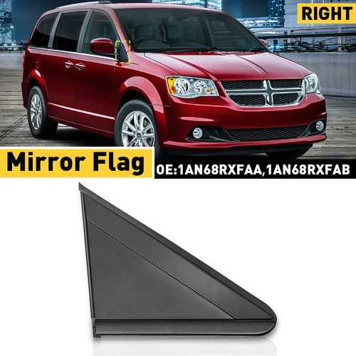 For 2008-2020 Dodge Caravan Grand Right Side View Mirror Flag Molding Applique