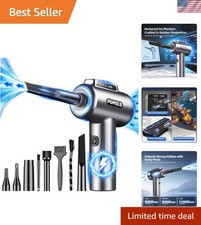 110000RPM Electric Air Duster with LED - Rechargeable Mini Blower for All Cleans