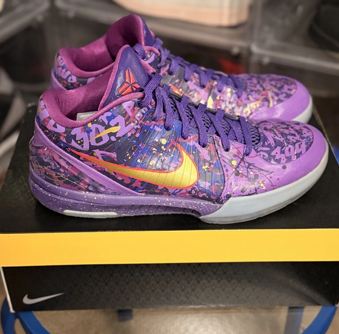 Nike Zoom Kobe 4 Purple Splatter for Sale | Authenticity
