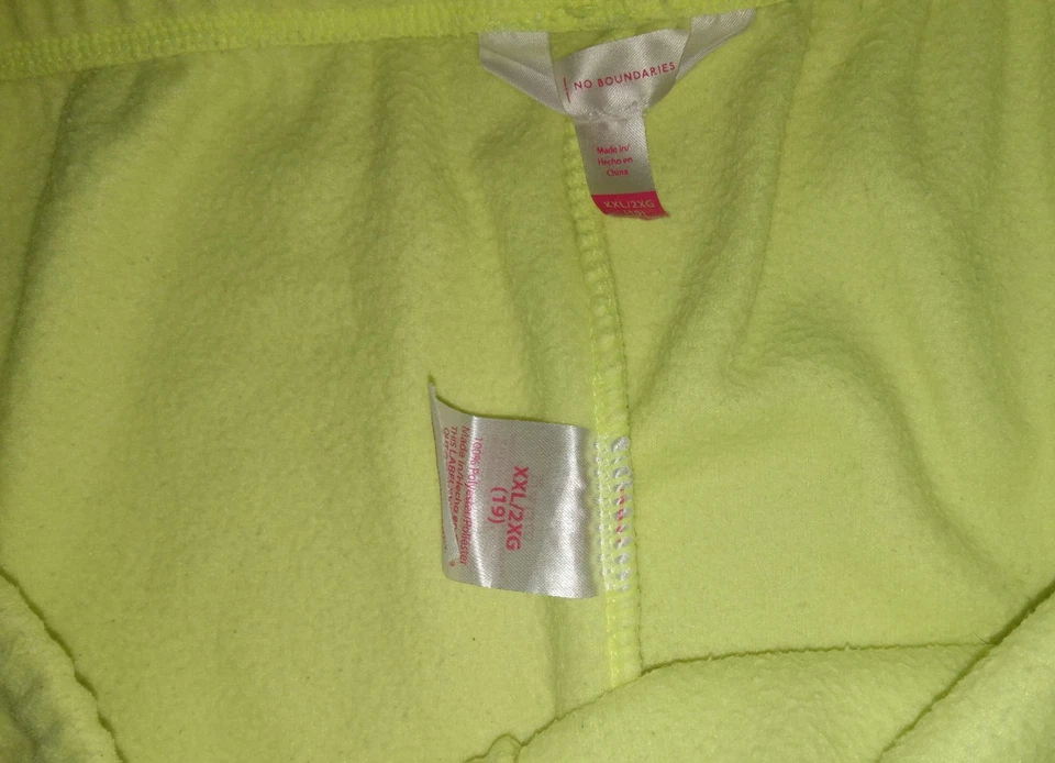 Florescent Yellow Love Lounge Pants Women's Size 2XL - Image 2 of 2