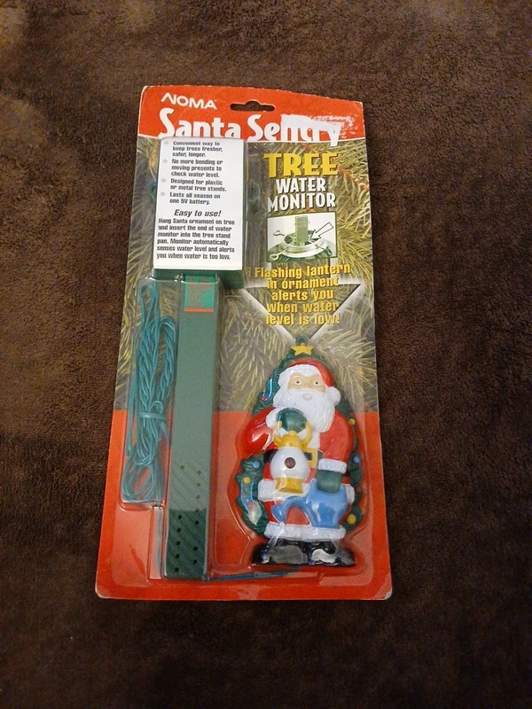 Noma Santa Sentry Tree Water Monitor Christmas Ornament Flashing Light Sealed 