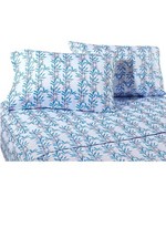 Home Reflections Rayon from Bamboo Sheet Set Blue Vine