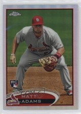 2012 Topps Chrome Refractor Matt Adams #199 2u3