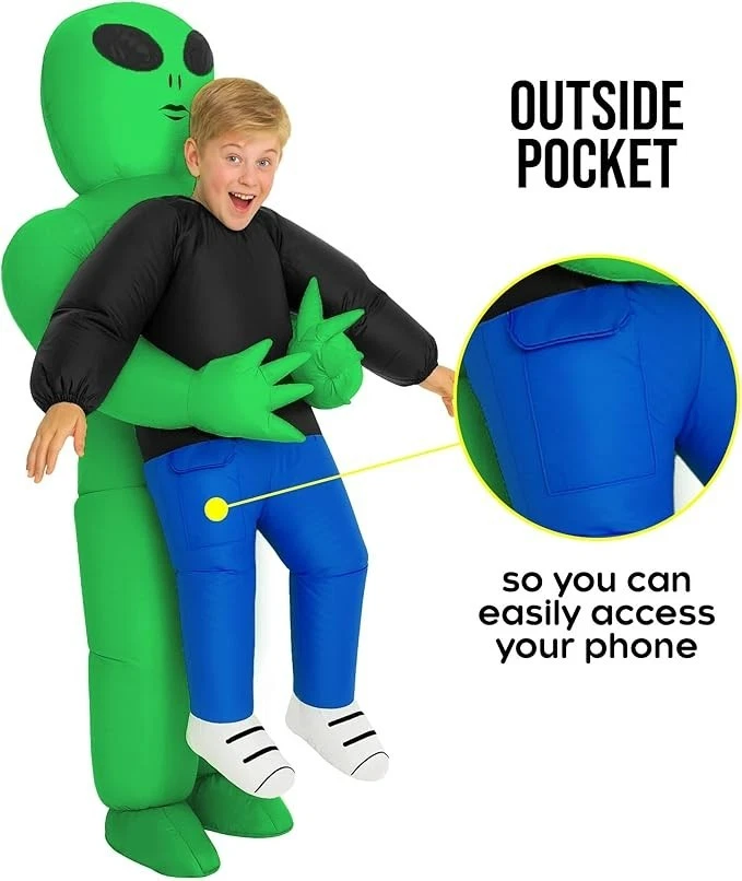 Disfraz de extraterrestre inflable para niños niños niñas traje de Halloween Foto 2 de 4