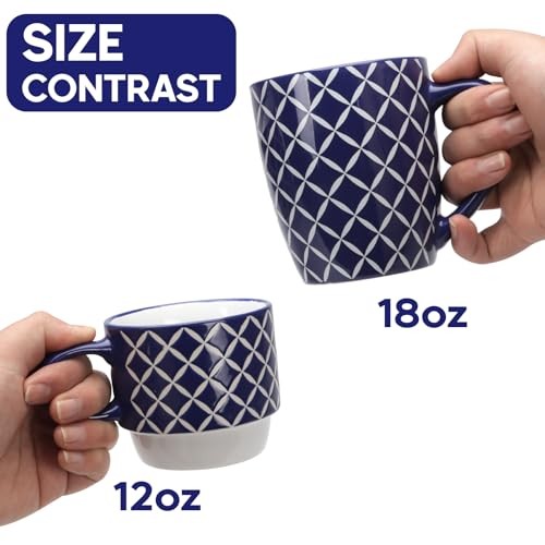 10 oz coffee mug dimensions Etched Footed Coffee Mug 10 oz