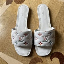 Louis Vuitton Revival Mule Slides Women's Size 40 Multi Color Monogram
