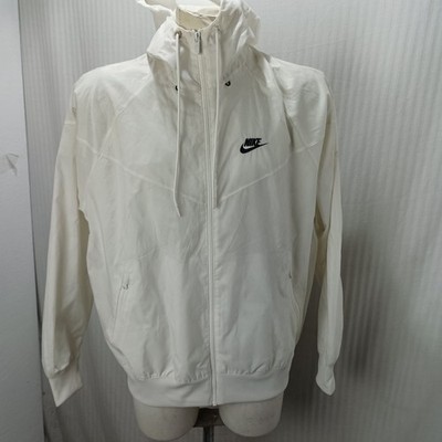 Artikel e6640 Sweatshirt Jacke Nike weiß Gr. M Polyester leicht verschmutzt