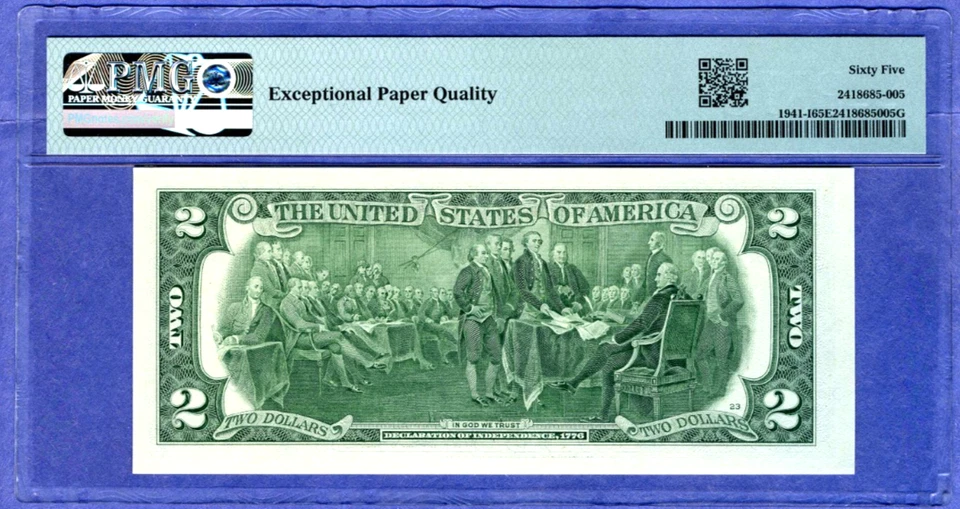 # 07070707 ULTIMATE SUPER REPEATER serial number PMG 65 EPQ 2017A $2 - Image 3 of 3