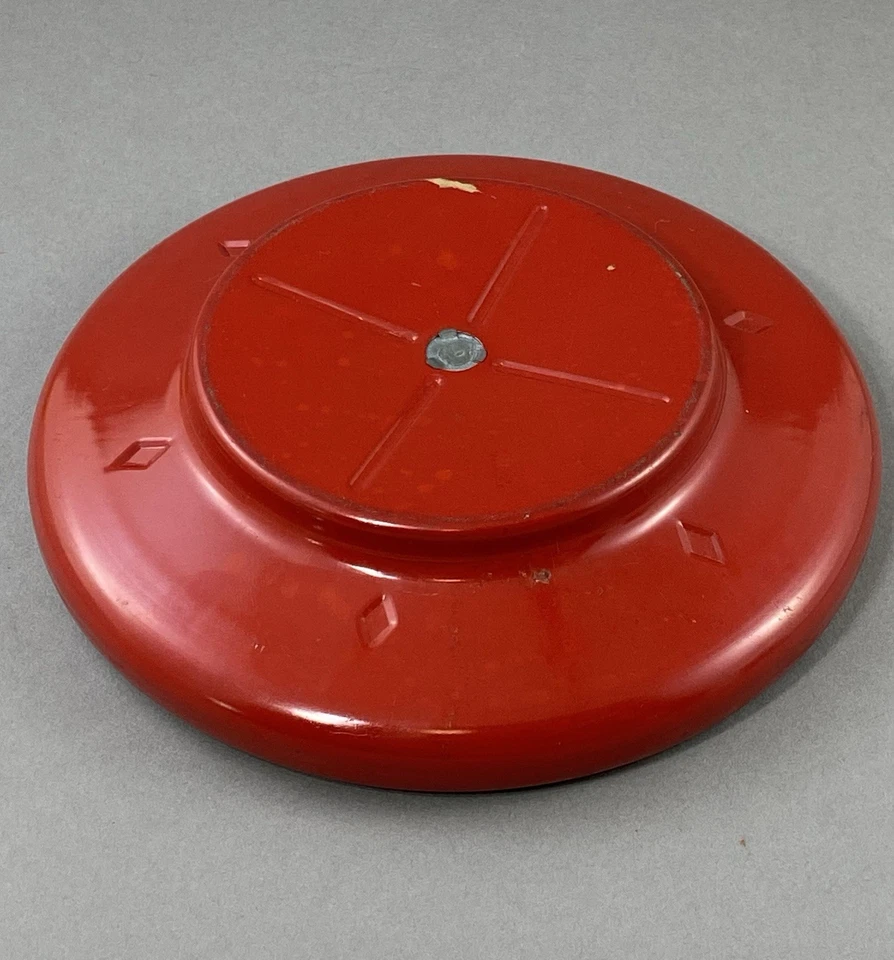 Vintage LOUIS MARX Spin-Er-Ette Metal Roulette Wheel - Wood Handle - No Ball - Image 4 of 4