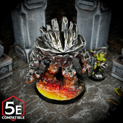 Earth Elemental - Fantasy TTRPG D&D DnD Miniatures