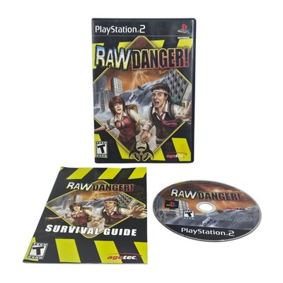 Agetec Raw Danger! PS2 Game CIB Survival Adventure Sony PlayStation 2 Near Mint
