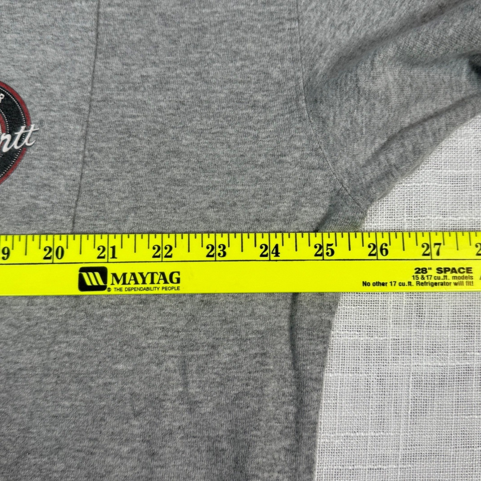 Vintage Carhartt Men XL Workwear Logo T-Shirt Gray Pocket Cotton Thick Utility thumbnail 7