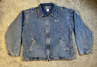 VTG GET USED Denim Jean Jacket SIZE XL **Might Need New Zipper