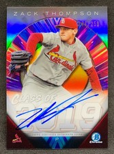 2019 Bowman Draft Chrome ZACK THOMPSON Class of 2019 Refractor Auto SP /250
