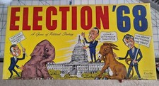 Election '68 Political Strategy Board Game Great Condition Complete 