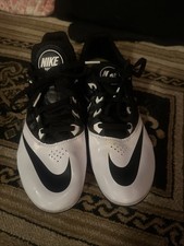 Nike Rival S Men's Track Field Sprint Spikes Racing Black White Size 11