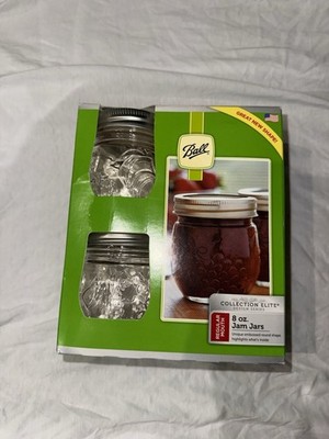 Ball Mason Collection Elite Canning Jars Regular Mouth 8 oz 4 pack 2015