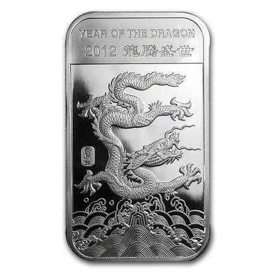 1 oz Silver Bar - APMEX (2012 Year of the Dragon) | eBay