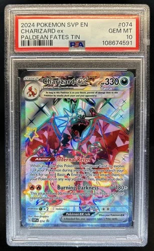 2024 Pokemon SV Black Star Promos Charizard ex #074 PSA 10 GEM MINT