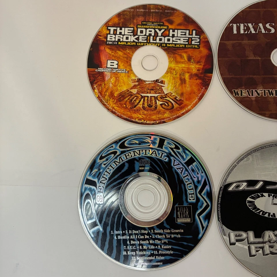 Various Texas Hip Hop Freestyle Rap 7 CDs 2001-03 DJ Screw Swisha SPM Lot 1 READ - Image 2 of 4