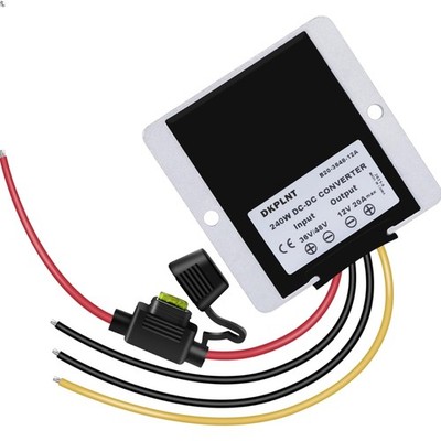 20A 240W 12v Golf Cart 48V 36V to 12V Converter Voltage Regulator Reducer Tra...